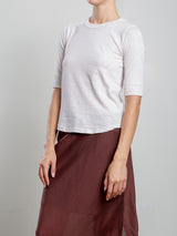 Giada Slim Crew in Supima Slub - Fog