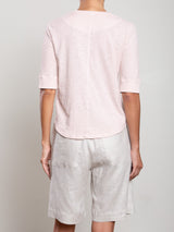 Giada Slim Crew in Supima Slub - Petal