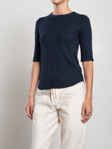 Giada Slim Crew in Thermal - Ink