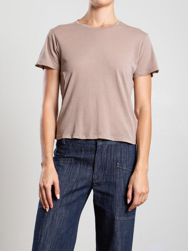 Audrey Baby Tee in Tissue Jersey - Foundation