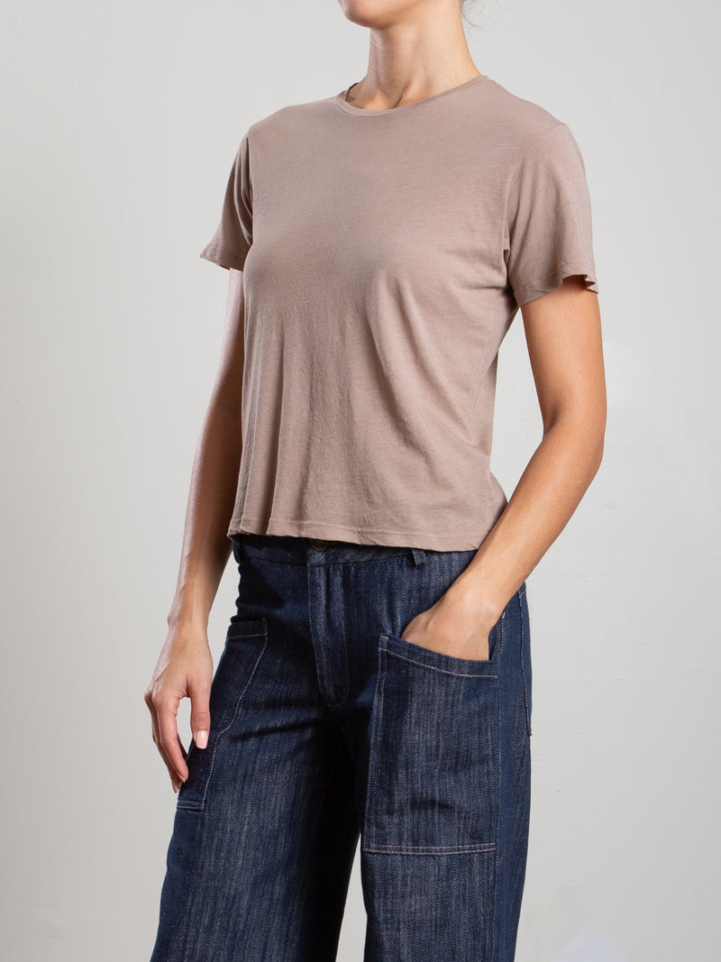 Audrey Baby Tee in Tissue Jersey - Foundation