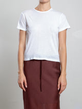 Audrey Baby Tee in Tissue Jersey - White