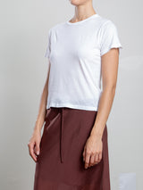 Audrey Baby Tee in Tissue Jersey - White