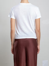 Audrey Baby Tee in Tissue Jersey - White