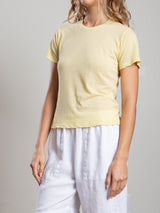 Audrey Baby Tee in Tissue Jersey - Zest