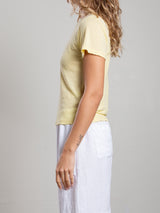 Audrey Baby Tee in Tissue Jersey - Zest