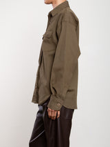 Justin Workshirt in Stretch Twill - Army