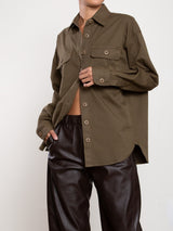 Justin Workshirt in Stretch Twill - Army