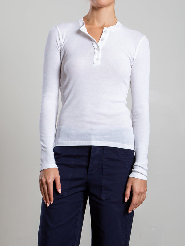 Jude Henley in Lightweight Rib - White