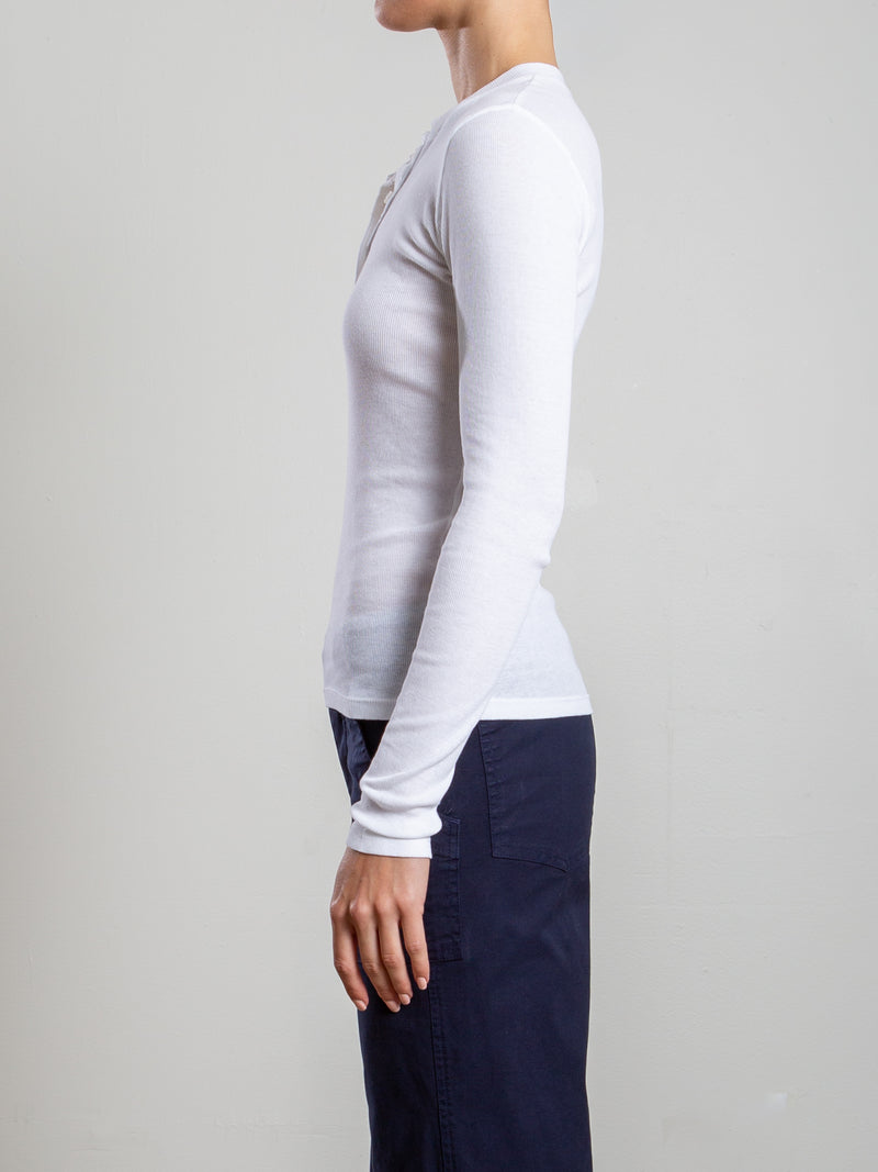 Jude Henley in Lightweight Rib - White