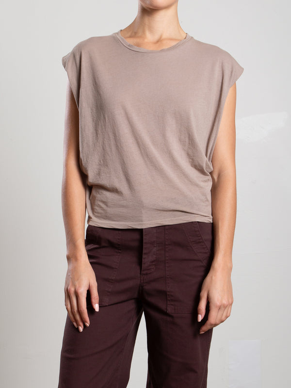 Terrance Tuck Tee in Tissue Jersey - Foundation