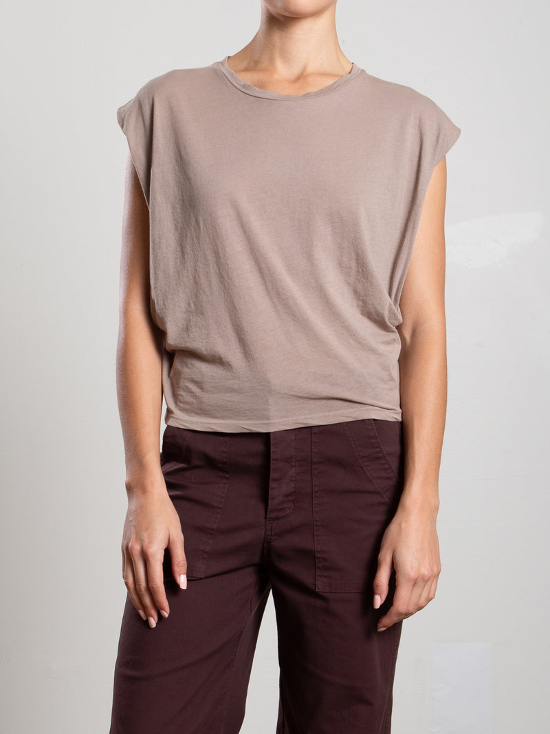 Terrance Tuck Tee in Tissue Jersey - Foundation