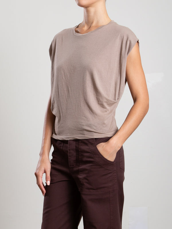 Terrance Tuck Tee in Tissue Jersey - Foundation