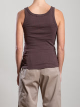 Cass Tank in Lightweight Rib - Bittersweet