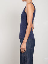 Cass Tank in Lightweight Rib - Blueberry