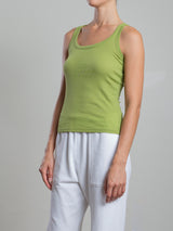 Cass Tank in Lightweight Rib - Lime