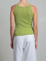 Cass Tank in Lightweight Rib - Lime