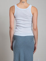 Cass Tank in Lightweight Rib - Sky