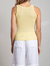 Cass Tank in Lightweight Rib - Zest