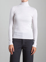 Cleo Turtleneck in Lightweight Rib - Fog