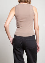 Athena Hi-Neck Tank in Lightweight Rib - Foundation