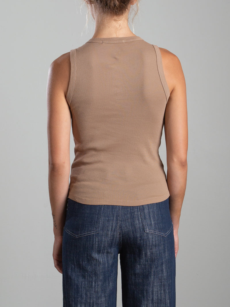 Athena Hi-Neck Tank in Lightweight Rib - Foundation