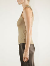 Athena Hi-Neck Tank in Lightweight Rib - Foundation