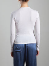 Jimmy Long-Sleeve Tee in Lightweight Rib - Fog