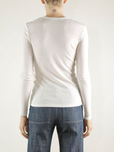 Jimmy Long-Sleeve Tee in Lightweight Rib - Stone