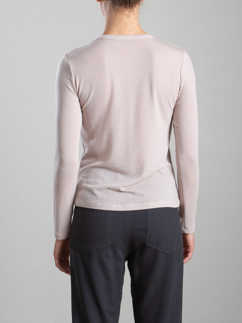 Jimmy Tee in Cashmere Jersey - Nude