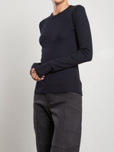 Jimmy Long-Sleeve Tee in Thermal - Black