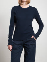 Jimmy Long-Sleeve Tee in Thermal - Ink