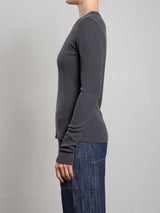 Jimmy Long-Sleeve Tee in Thermal - Vintage Black