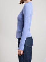 Jimmy Long-Sleeve Tee in Thermal - Cornflower