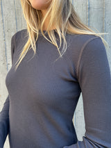 Jimmy Long-Sleeve Tee in Thermal - Carbon