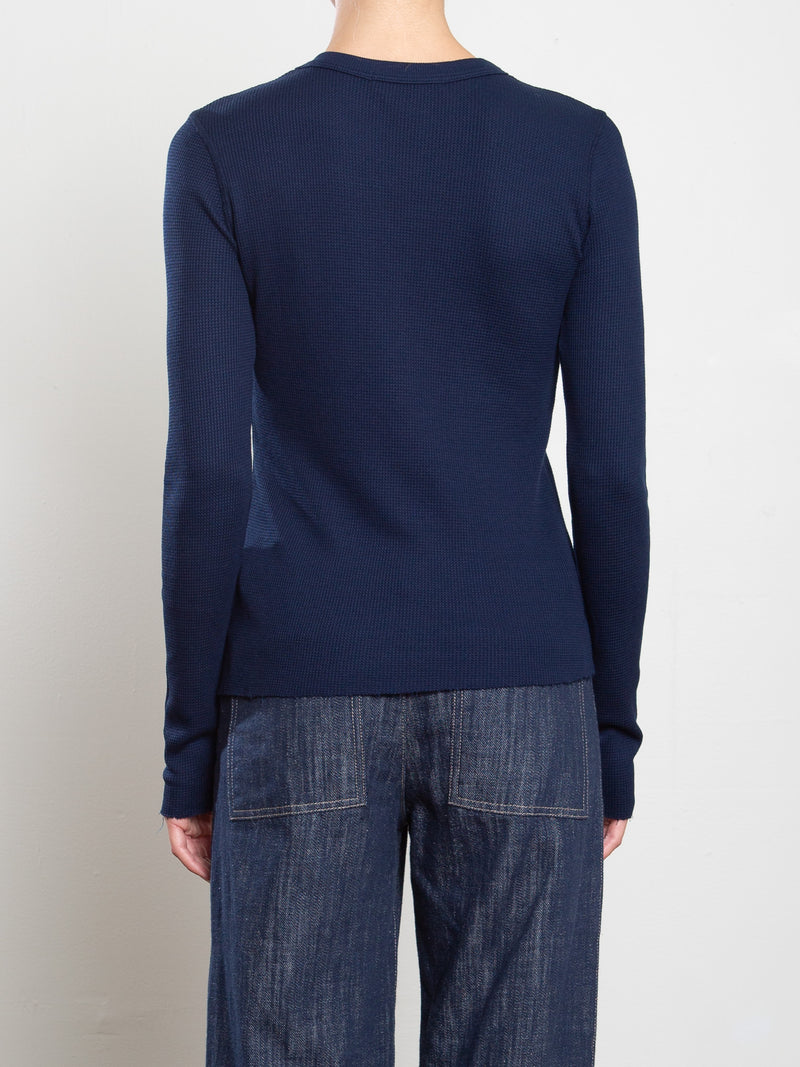 Jimmy Long-Sleeve Tee in Thermal - Midnight