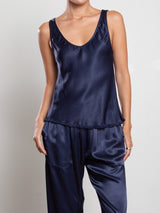 Jennie Tank in Vintage Satin - Night