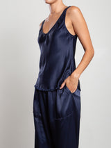 Jennie Tank in Vintage Satin - Night
