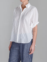 Claude Shirt in French Linen - White