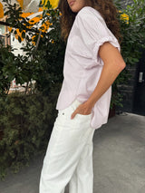 Claude Shirt in Hudson Stripe - Light Pink