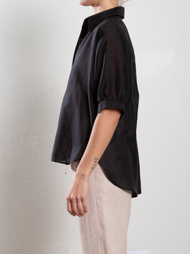 Claude Shirt in Gossamer - Black
