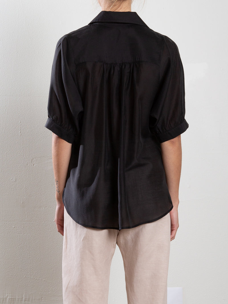 Claude Shirt in Gossamer - Black