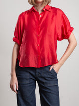 Claude Shirt in Gossamer - Cherry