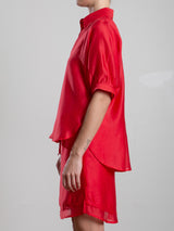 Claude Shirt in Gossamer - Cherry