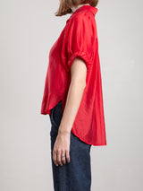 Claude Shirt in Gossamer - Cherry
