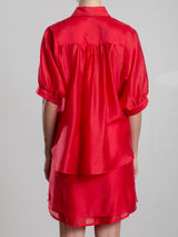 Claude Shirt in Gossamer - Cherry