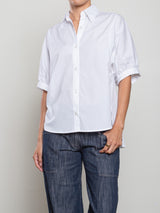 Claude Shirt in Marbella Poplin - White
