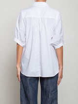 Claude Shirt in Marbella Poplin - White