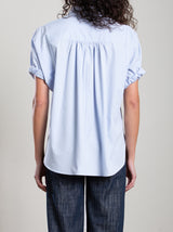 Claude Shirt in Marbella Poplin - Sky