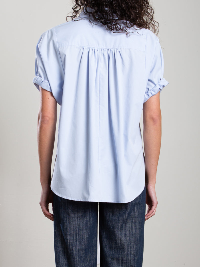 Claude Shirt in Marbella Poplin - Sky